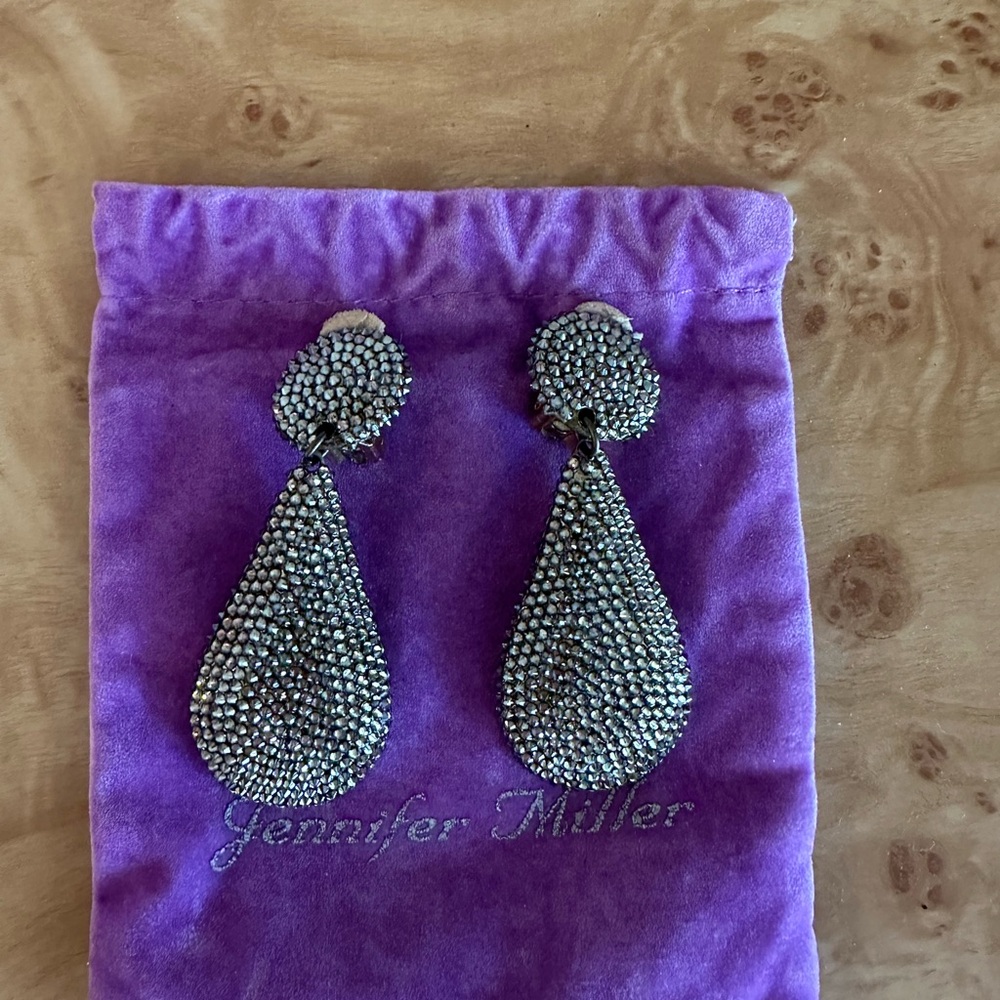 Sophisticated Silver Beaded Earrings
